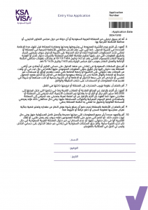 Visa de Trabajo para Arabia Saudita 8 Formulario de aplicación de visa de trabajo para Arabia Saudita presentado (página 2).